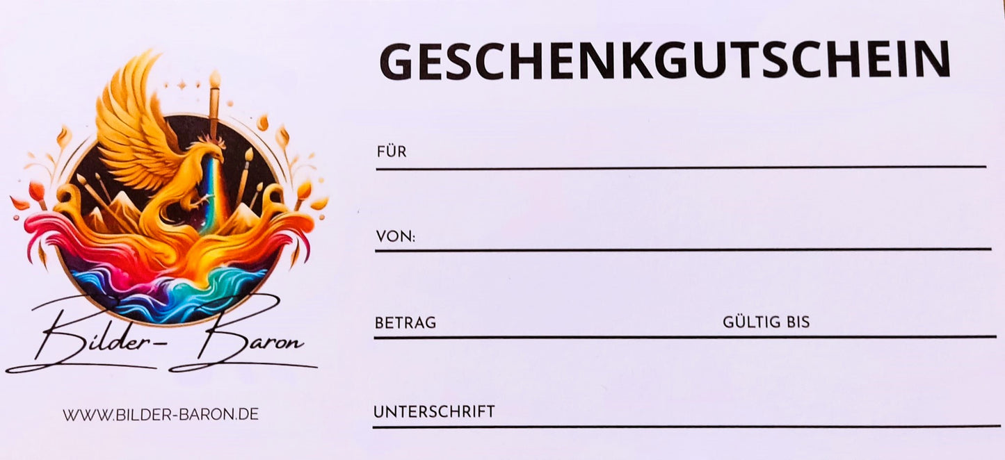 Geschenkgutschein Bilder-Baron